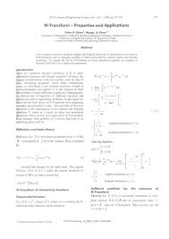 A selection of more complicated integrals. Application Of Z Transform With Justification