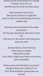 100% buyer guaranteed, secure checkout online marketplace Knee Deep By Zac Brown Band Featuring Jimmy Buffet Favorite Lyrics Zac Brown Band Music Lyrics