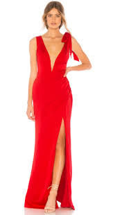 The silk gown featured extravagant flowing sleeves and lace embellishments. Michael Costello Dress Girl Meets Dress