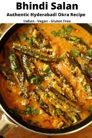 Bhindi Salan Hyderabadi Bhindi Ka Salan My Dainty Kitchen Recipe Okra Recipes Vegetarian Recipes Dinner Indian Okra Recipes