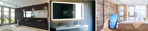 smart led bathroom mirror with light