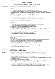Customize, download and print your front end developer resume so you can feel confident and. Software Engineer Front End Resume Samples Velvet Jobs