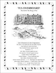 Tea Overboard The Boston Tea Party 1773 Play Printable Texts