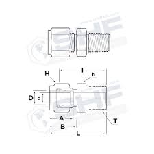 Smc Male Connector Stainless Hose Fittings Ltd