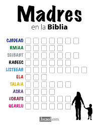 Madres En La Biblia Letras Revueltas Word Scramble Juegos Biblicos Lecciones De La Escuela Dominical Juegos De La Biblia
