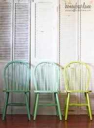 Ombre Windsor Chairs Honeybear Lane En 2020 Sillas Sillas Diseno Sillas Pintadas