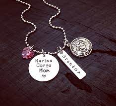 Marine Corps Mom Necklace Marine Mom Jewelry Gift For A Etsy Mom Gifts Jewelry Boot Camp Graduation Gifts Marine Mom Gift