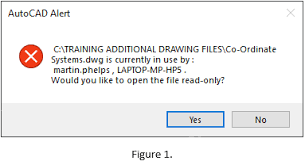 I have exported a file from archicad 19 to dwg but the technician has reported that he cannot work on . Autocad File Locking Cadline Community