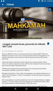 Terkini akan push berita terkini dari akhbar online malaysia; Utusan Malaysia Online Berita Terkini