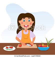 Slang to alter or falsify so as to make a more favorable impression; Cute Happy Little Kid Is Cooking Vegetables Smiling Little Girl Is Enjoing Cooking At Home To Help Mother Little Kid Is Canstock