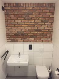 Bad Wc Ruckwand Backstein Riemchen Klinkerriemchen Klinkerriemchen Klinker Backstein
