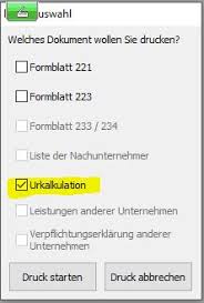 Wird die geforderte abgabe vom auftragnehmer. So Erstellen Drucken Sie Eine Urkalkulation