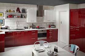 cooke & lewis raffello high gloss red