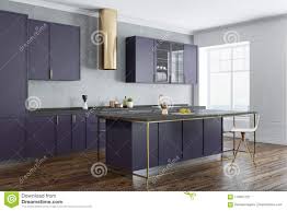 concrete wall kitchen corner, purple