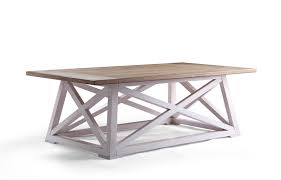 Vintage market was stenciled onto the one side of the sawhorse for a little. Finley Coastal Sawhorse Coffee Table Hives And Honey