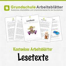 Hier findet ihr kostenlose leseproben / lesetexte für das fach deutsch für klasse 3 und 4 in der grundschule. Lesetexte Kostenlose Arbeitsblatter
