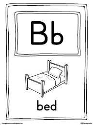 Separate cards for uppercase and lowercase provide endless options for learning. Letter B Large Alphabet Picture Card Printable Myteachingstation Com