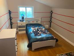 They'll help you pull together a manly bachelor pad bedroom that is truly individual to your personal taste. Wwe Kids Bedroom Wwe Bedroom Wwe Bedroom Decor Room Ideas Bedroom