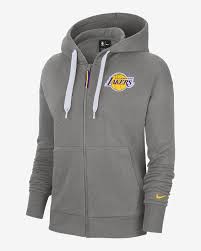 Outerwear tiger camo jacket los angeles lakers. Los Angeles Lakers Essential Women S Nike Nba Full Zip Hoodie Nike Com