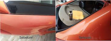 Picit sedikit polish master di atas kain microfiber (kain diberi) 2. Kilatkan Kereta Hilangkan Calar