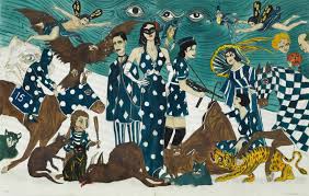 Marcel Dzama Is Inspired By Hong Kong S Contradictions In A New Series Of Paintings Marcel dzama's drawings are motivated by a simultaneous fascination and repulsion to the violent narratives of modern world history. marcel dzama is inspired by hong kong s