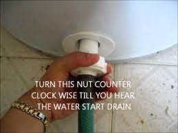 Some hot water heaters will have trouble with the pressure relief valves, and others will. How To Drain Ge Water Heater Youtube