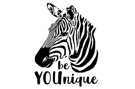 Download Be Younique Zebra Graphic By Lormudesigns Creative Fabrica SVG Cut Files