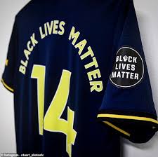 Puma manchester city black 2020/21 away replica custom jersey. Arsenal Launches A Kit Tribute To The Nhs And Black Lives Matter Before The Shock Man City Fr24 News English