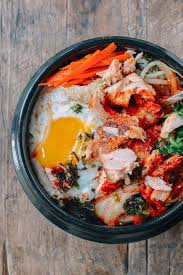 Salmon Bibimbap Korean Rice Bowl Recipe The Woks Of Life Recipe Recipes Rice Bowls Recipes Korean Rice Bowl
