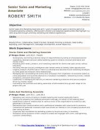 Sales And Marketing Associate Resume Samples Qwikresume