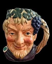 Vintage Royal Doulton Large Character Toby Jug Mug 1958. Bacchus, Dark  Academia