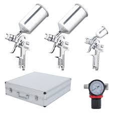 Yescom Hvlp Stainless Air Spray Gun Set 1 0mm 1 4mm 1 8mm Nozzle For Auto Paint Car Primer Detail Basecoat With Case Walmart Com Walmart Com