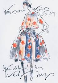 Wolfgang Joop Fashion Illustration Illustration Mode Modezeichnungen Kostum Design Skizze