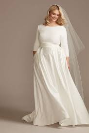 Sometimes simple designs are the most divine, and a silk wedding dress is no exception. Bridal Gowns Ball Gown Wedding Dresses David S Bridal