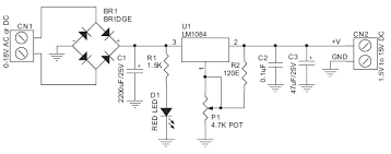 Converting 220v ac into 12v ac using step down transformer. 1 2 15v 3a Adjustable Regulated Power Supply Electronics Lab Com