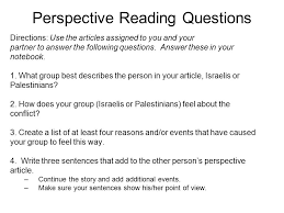 Topics you'll need to know to. 1 Objective Read Swbat Explain The Origins Of The Israeli Palestinian Conflict 2 Question Of The Day Turn Objective Into A Question 3 Warm Up Ppt Download