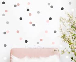 We love helping parents to easily decorate they kids room to make it a special space that helps their children, and they lo Amazon Com Baby Girl Nursery Wall Decals Gray Pink Polka Dots Baby Nursery Wall Decal Kids Wall Decal Modern Nursery Wall Decal Children Room Art Handmade