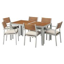 Sjalland Tisch 6 Armlehnstuhle Aussen Hellbraun Beige Jetzt Bestellen Unter Https Moebel Ladendirekt De G Gartenmobel Sets Ikea Outdoor Essplatz Im Freien