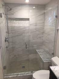 Maybe you would like to learn more about one of these? Jk Wood Construction Porcelain Shower Walls And Floor Carrara Marble Bench And Countertop An Bathroom Shower Walls Shower Backsplash Bathroom Countertops Diy