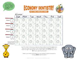 Brushing Chart For The Kids Ed Toothtalk