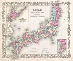 We are in the midst of war lords of japan: Beautiful 1855 Map Of Feudal Japan 1564 1573 Japan Map Japan Art Historical Maps