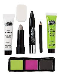 Beetlejuice black & white stripe pencil makeup case. Beetlejuice Makeup Kit Spirithalloween Com