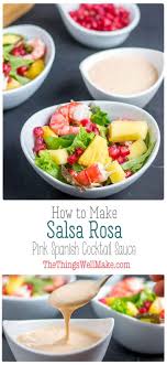 Salsa Rosa The Pink Spanish Cocktail Sauce Recipe Delicious Salads Healthy Recipes Cocktail Sauce