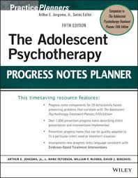 The Adolescent Psychotherapy Progress Notes Planner 5th Edition Wiley