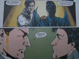 Dick Grayson was left with few words to say when he came out to  Batman.....click pic to embiggen.....