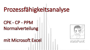 Excel bietet zwei formeln für die berechnung an, die die standardabweichung. Prozessfahigkeit Cpk Cp Ppm Normalverteilung Excel Demo Youtube