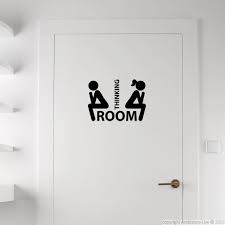Enchanting Nice Wall Decals Bathroom And Wc Ideas In Simple Minimalist Black And White Endearing Funny Wall Funny Wall Decal Bathroom Door Sign Bathroom Doors