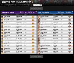 Here's what they came up with Espn Nba Trade Machine Application On Behance