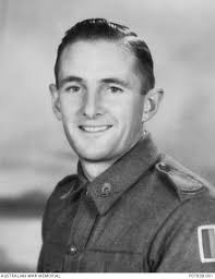 Studio portrait of VX147944 Private (Pte) Gordon Stanley Brown, 58/59  Battalion, of Shepparton, ...