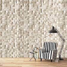 Alors abandonnez les décors à imitation béton. Papier Peint Trompe L Oeil Cubes De Bois 3d Papier Peint Papier Peint Relief Papier Peint 3d